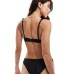 ASOS DESIGN Tia super soft microfibre underwired bra with lace trim in black Черный, US 30 B