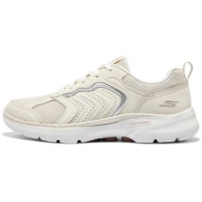 Skechers Go Walk 6 Anti-Slip Wear-Resistant Low-Top Running Shoes Women's White Бежевый, 37