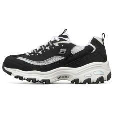 Skechers D Lites 1.0 Fashion Running Shoes Black/White Women's 35