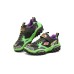 Skechers Anti Slip Wear Resistant Kids Lifestyle Shoes Black Green Kids' 27.5