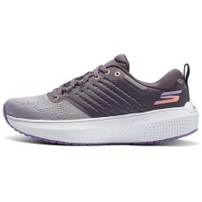 Skechers Cushioned Wear-Resistant Breathable Low-Top Casual Shoes Women's Gray Purple Серый с фиолетовым, 39