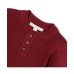 Boys Organic Long Sleeve Henley Pullover Sweater with Elbow Patches Красный, XSmall