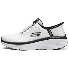 Skechers Cushioning Breathable Low Top Training Running Shoes Men's White Black Черно-белый, 39