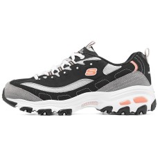 Skechers D'Lites 1.0 'Black White Gray' Women's 35.5