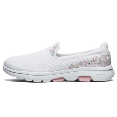 Skechers Go Walk 5 Cushioned Anti-Slip Wear-Resistant Breathable Lightweight Low-Top Casual Shoes Women's White 37