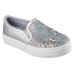Skechers Skateboard Shoes Women's Low-Top Silver 36