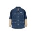 Levi’s Comfortable Mock Two-Piece Shirt Coat Lake Bottom Blue Children Aged 3-7 Years Old Blue at the bottom of the lake, 5
