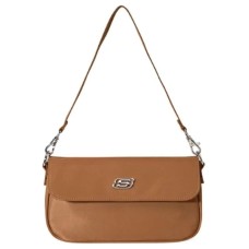 Skechers Fabric Crossbody Bag, Shoulder Bag Regular Unisex Brown Sugar Brown Yellow Sugar Brown