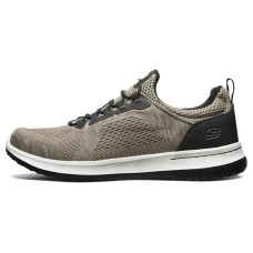 Skechers Delson Cushioned Slip-Resistant Abrasion-Resistant Low-Top Sports Casual Shoes Taupe 40
