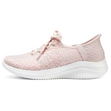 Skechers Slip Ins Breathable Lightweight Low-Top Casual Shoes Women's Pink Розовый, 36