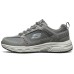 Skechers Wear-resistant And Lightweight Low-Top Casual Shoes Men's Gray White 39.5
