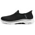 Skechers GO WALK 7 Cushioning Anti-Slip And Wear-Resistant Rebound Low-Top Casual Running Shoes Women's Black White Черно-белый, 35