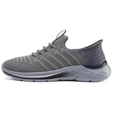 Skechers Slip-Resistant Quick Dry Low-Top Casual Running Shoes Men's Gray Серый, 41.5