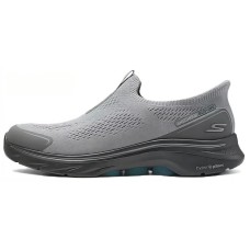 Skechers WOMEN'S GO WALK Anti-Slip And Wear-Resistant Breathable Low-Top Casual Shoes Men's Gray GRAY/Charcoal Gray, 44