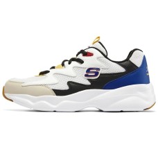 Skechers D Lites Airy Low Top Running Shoes White/Blue Women's 35