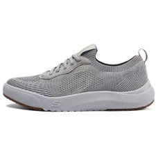 Skechers Anti-Slip Wear-Resistant Breathable Supportive Lightweight Rebound Low-Top Casual Shoes Men's Gray Серый, 41.5
