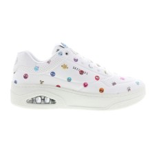Skechers Uno Court Vexx Multi Moji Mens White Lifestyle Sneakers Shoes 9.5