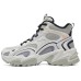Skechers Sports Life Collection Anti-Slip Wear-Resistant High-Top Casual Shoes Women's White Gray White gray, 36.5