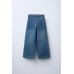 Джинсы свободного кроя с карманами ZARA Синий, 8/9 лет (года) (131 cm)