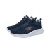 Skechers SPORT MENS Cushioning Slip Resistant And Abrasion Resistant Low Top Casual Shoes Men's Blue темно-синий/оранжевый, 42