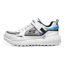 Skechers Abrasion Resistant Low Top Kids' Running Shoes White Blue Kids' White blue, 30