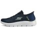 Skechers Slip Ins Durable Breathable Low Top Running Shoes Men's Marine Blue Синий, 41