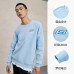 Skechers Colorful Sweatshirt Unisex Air Blue Air Blue/01CQ, S