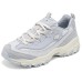 Skechers Sports Life Collection Anti-Slip Wear-Resistant Low-Top Chunky Sneakers Women's Gray Серый Белый, 39.5