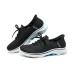 Skechers Breathable Cushioning Rebound Support Low-Top Casual Running Shoes Women's Black Черный, 38