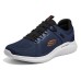 Skechers Flection 1.0 Cushioned Slip-Resistant Low-Top Sports Casual Shoes Men's Blue White 43