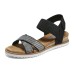 Skechers Desert Kiss Cross Strap Casual Sandal 'Brown Black' Women's 35