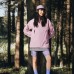 Skechers Mountain And Wild Outdoor Series Breathable Windbreaker Jacket Women's Gray Pink Gray Pink, S