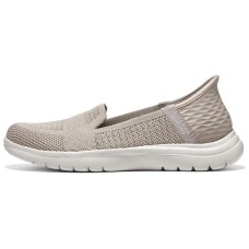 Skechers On-The-GO Fle Slip-Ins Technology Anti-Slip Wear-Resistant Low-Top Casual Shoes Women's Taupe 35