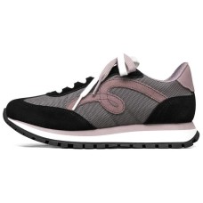 Skechers Bob's Cushioning Slip Resistant Abrasion Resistant Breathable Low Top Running Shoes Women's Black Pink 35