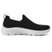 Skechers Cushioned Slip-Resistant Low-Top Casual Shoes Women's Black White Черно-белый, 36