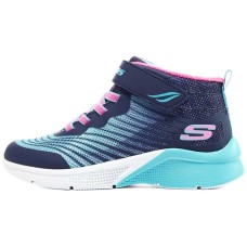 Skechers Girls Cushioning Wear-Resistant Ankle-Length Kids' Boots Teenagers Navy/multicolor, 27.5