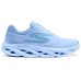 Skechers Women's GO Series Abrasion Resistant Low Top Running Shoes Women's Blue Light Cyan, 36