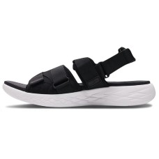 Skechers On The Go 600 Black Sandals 'Black White' 42.5