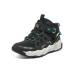 Skechers Shock Absorbers Mid Top Kids Lifestyle Shoes Black Green Teenagers Черно-зеленый, 32