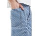Pull&Bear stitch detail jeans in mid blue Синий, XL