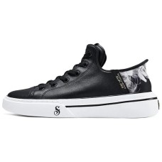 Skechers Slip Ins Durable Breathable Low-Top Casual Shoes Men's Black White Черно-белый, 42