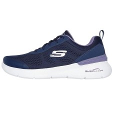 Skechers Sport Anti Slip Wear Resistant Low Top Casual Shoes Women's Marine Blue navy/lavender, 37
