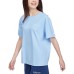 Skechers Drop Shoulder Sleeve T Shirt Women's Moon White Blue Moon White Blue/02P8, L