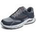 Skechers Durable Breathable Low-Top Casual Shoes Men's Blue Gray Blue Gray, 41