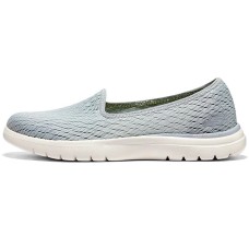 Skechers On-The-GO Fle Non-slip Lightweight Low-Top Sports Casual Shoes Women's Blue White 36.5