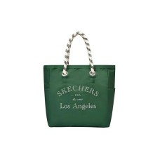 Skechers LeSportsac Collaboration Fabric Tote Bag, Shopping Bag, Shoulder Bag, Handbag Large Size Unisex Dark Green Зеленый, Large Size