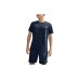 Skechers Casual Sportswear Men's Navy Blue Navy Blue+Navy Blue, Short-Sleeved Shirt+Shorts, S