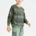 Skechers Sweatshirt Sports & Outdoors The Garden Is Full Of Stone Patterns On A Green Background Kids' Garden green bottom stone pattern full print/03PR, 170