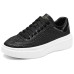 Skechers Court Classics Abrasion Resistant Breathable Support Low Top Skateboard Shoes Women's Black White Черно-белый, 35