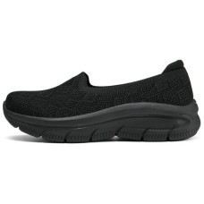 Skechers Go Walk Fle Durable Breathable Balanced Lightweight Low-Top Casual Shoes Women's Black Черный, 36.5
